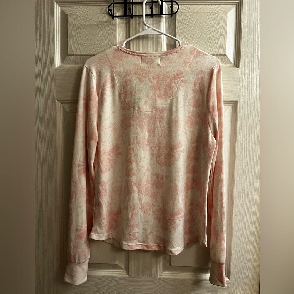 KIKIT~PINK MARBLED BLOUSE~NWT~XL - Picture 3 of 13